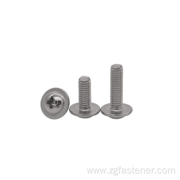 Stainless steel screw with collar